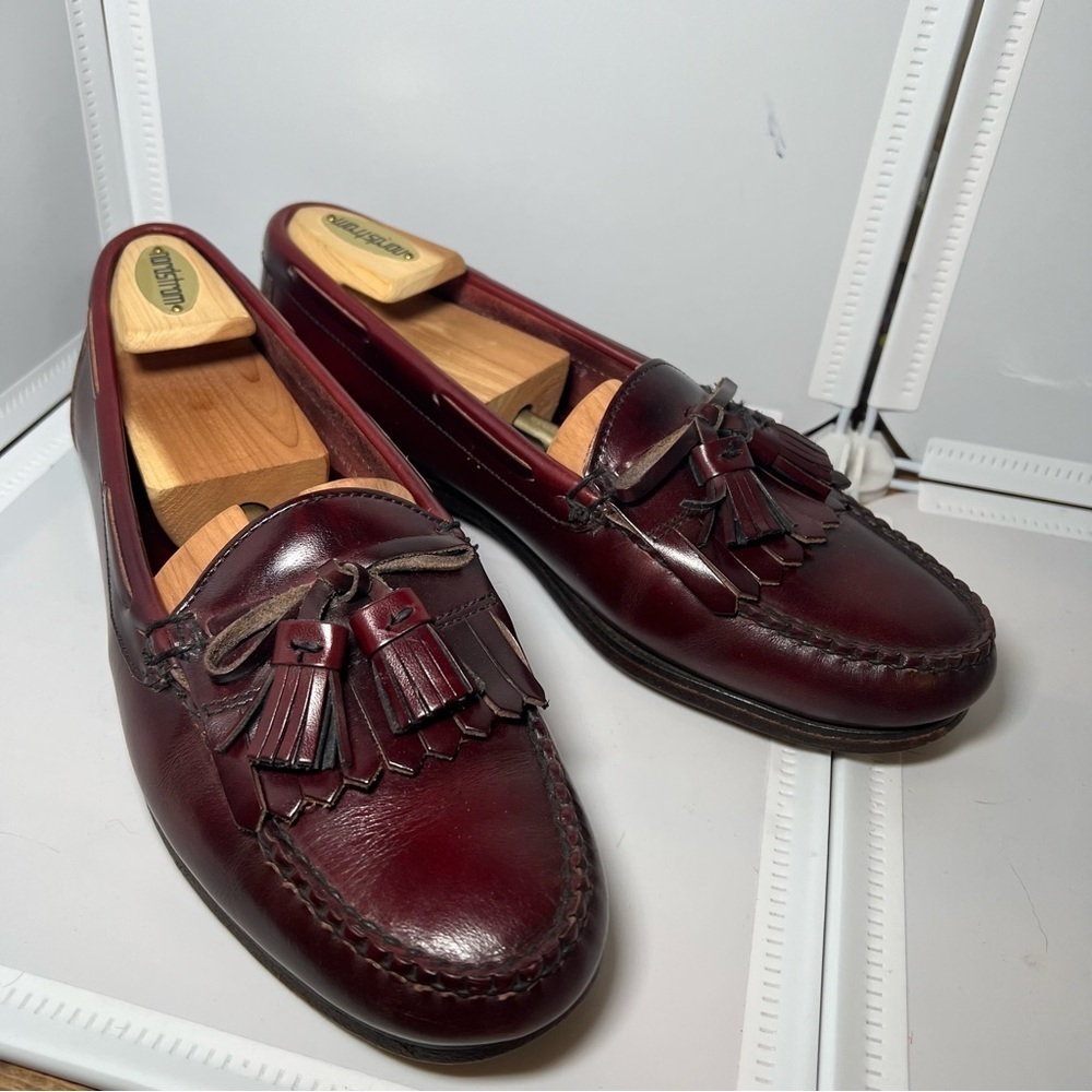 Nordstrom Burgundy Kiltie Tassel Loafers USA Mens 8 1/2 D 527109